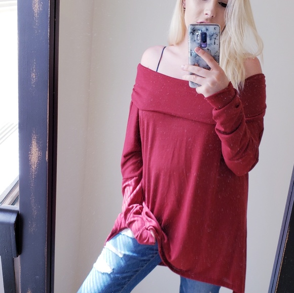 NWT Off Shoulder Asymmetrical Tunic - Picture 6 of 7